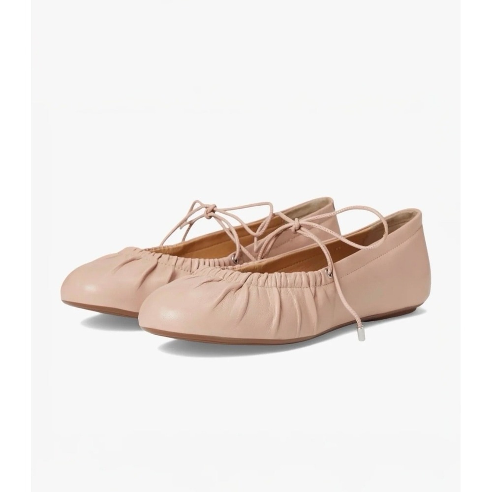 Seychelles Oh Darling Leather Ballet Flats Blush Size 8.5 balletcore coquette